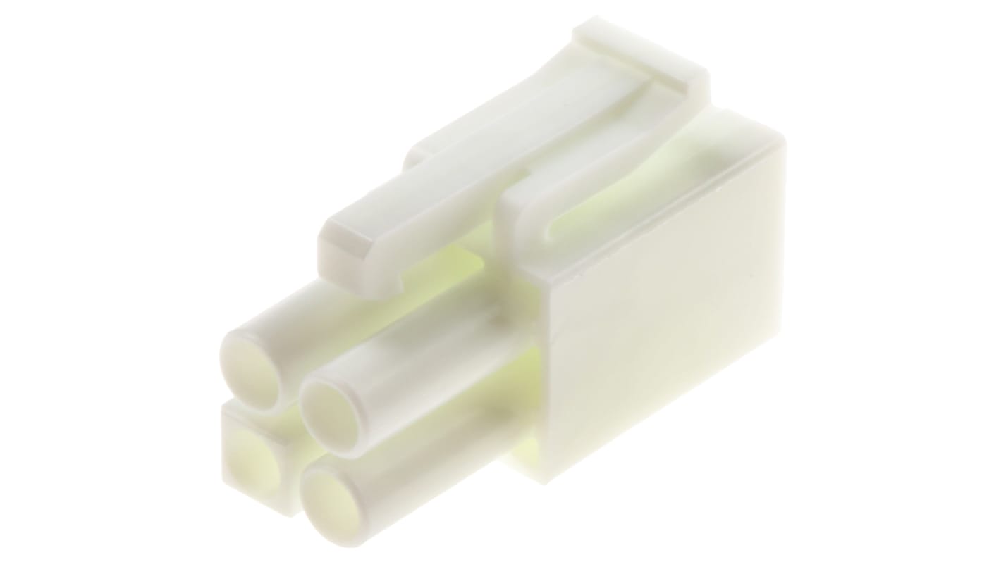 JST, EL Male Connector Housing, 4 Way, 2 Row