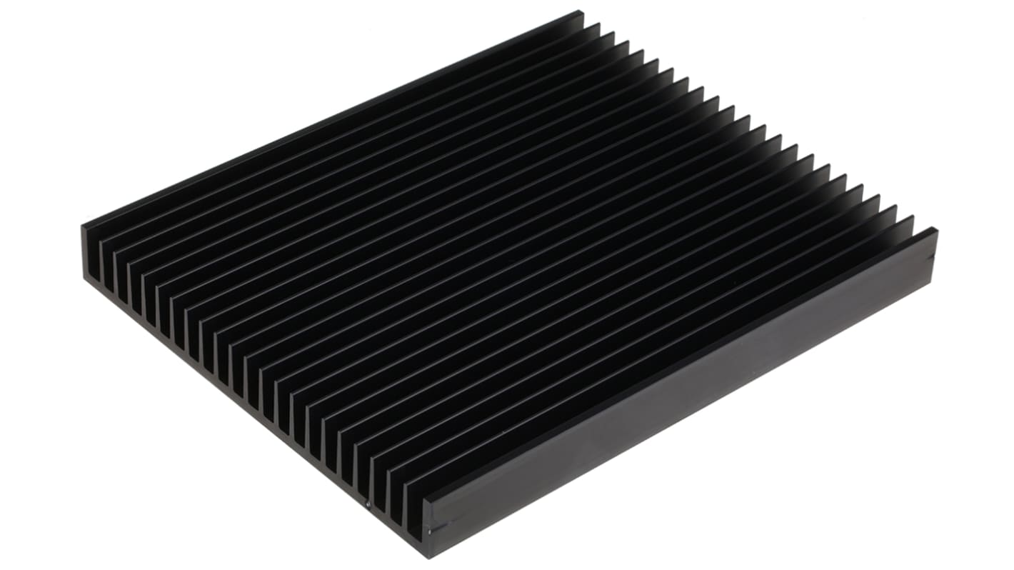 Heatsink, Universal Rectangular Alu, 0.43K/W, 250 x 200 x 25mm