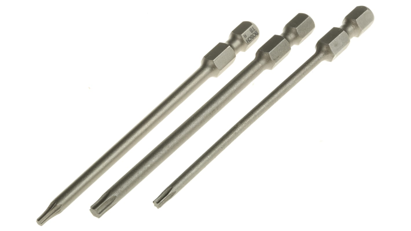 Juego de puntas de atornillar Bosch de 3 piezas, puntas Torx