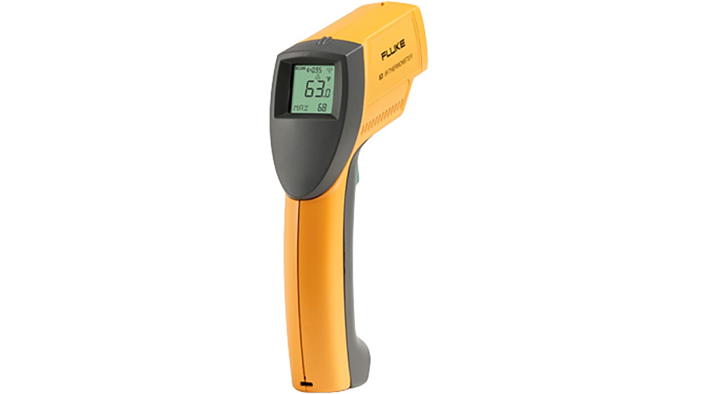 Fluke, číslo modelu: 63, Max Teplota +535°C, přesnost: ±1,5 %, Celsius, Fahrenheit