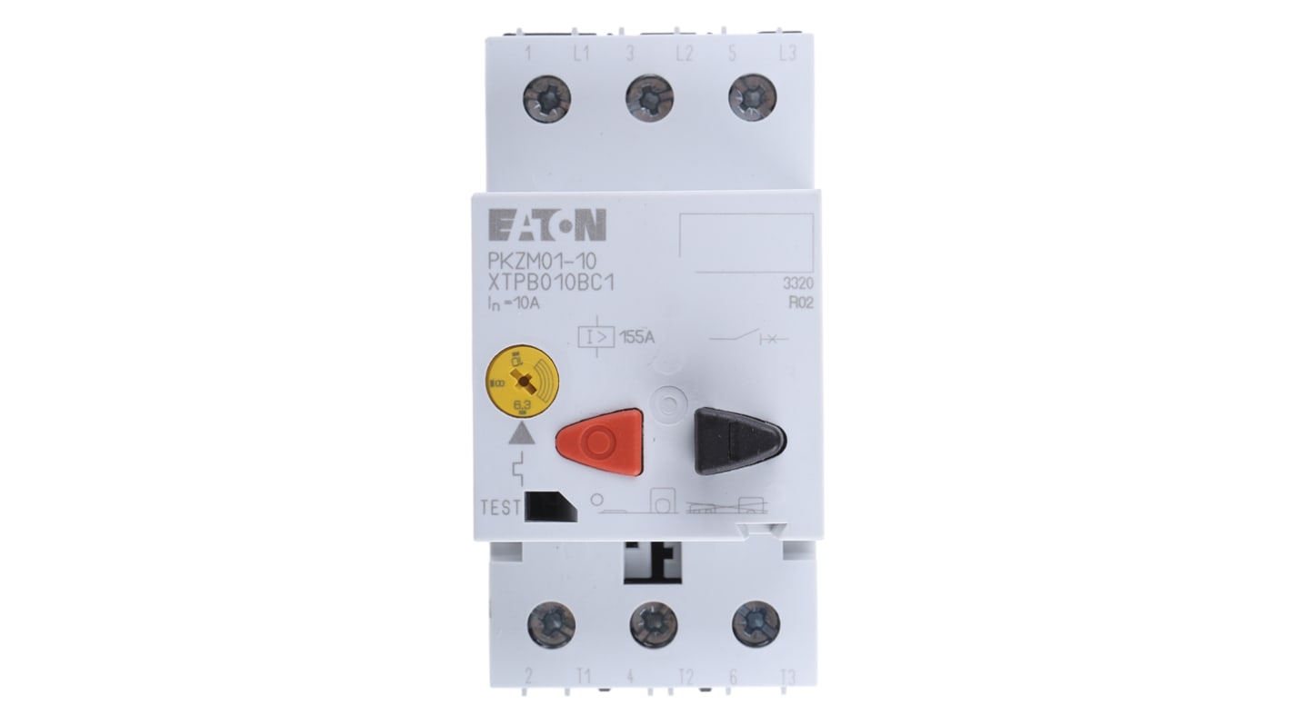 278484 PKZM0110 Eaton 6.3 → 10 A Motor Protection Circuit Breaker
