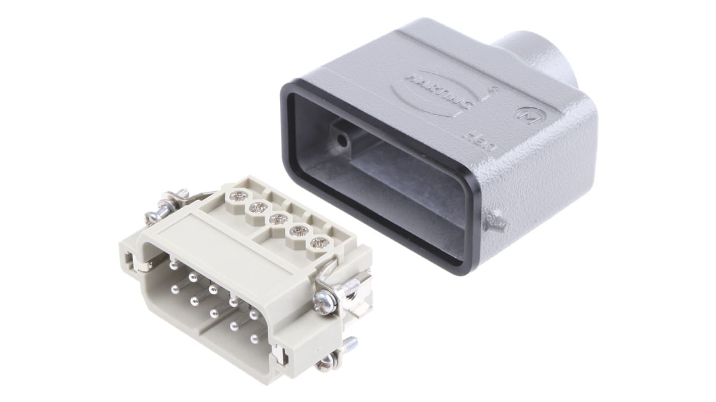 09200102612+19200101440 | HARTING Connector Set, 10 Way, 16A, Male, Han ...