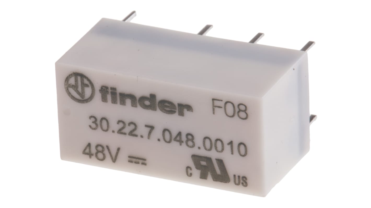 Finder シグナルリレー DPDT 48V dc Axicom P2