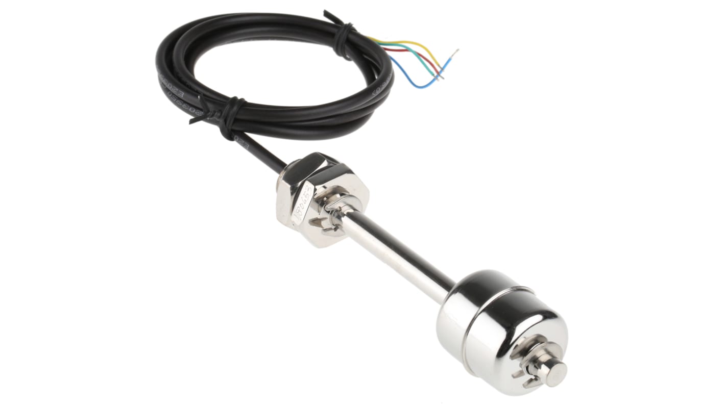 Sensata Cynergy3 SSF67 Series Vertical Stainless Steel Float Switch, Float, Direct Load, 250V ac Max, 120V dc Max