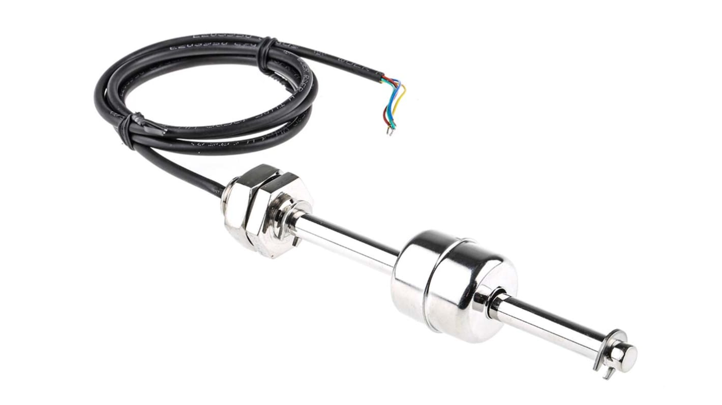 Sensata/Cynergy 3 SSF67 Series Vertical Stainless Steel Float Switch, Long Reach Float, Direct Load, 250V ac Max, 120V