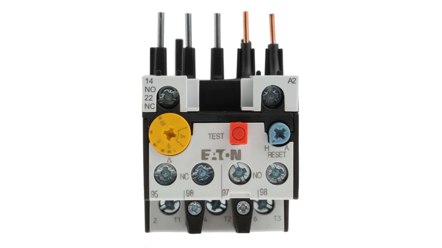 Eaton Overload Relay 1NO + 1NC, 6 → 10 A F.L.C, 10 A Contact Rating, 6 W, 500 Vac