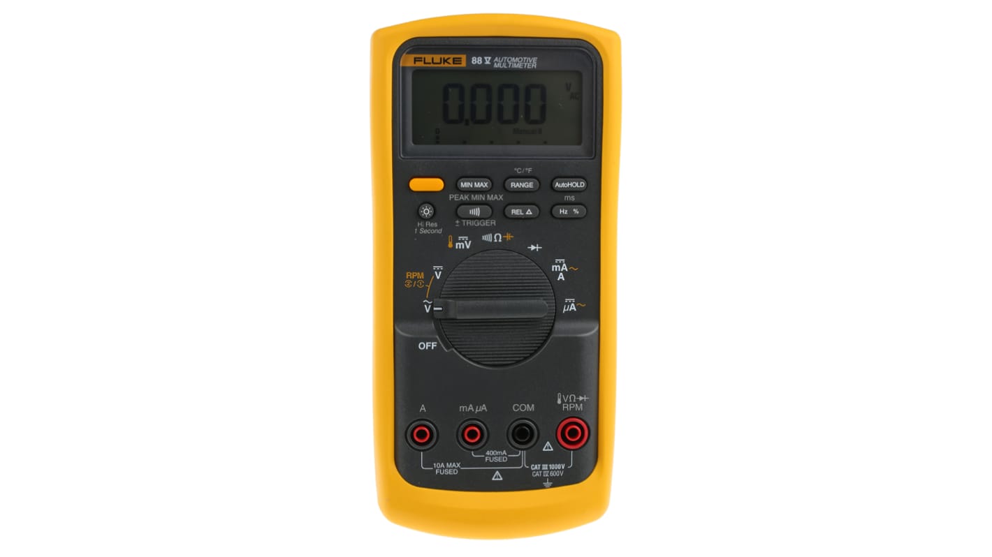 FLUKE 88V/A Fluke 88 Multimeter Kfz, ISOkalibriert RS