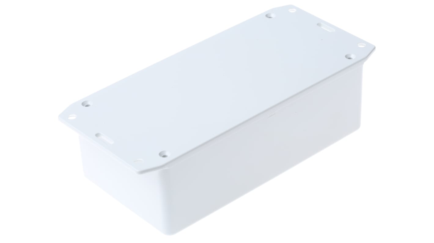 Hammond 1591 Series Grey Flame Retardant ABS Enclosure, IP54, Flanged, Grey Lid, 150 x 80 x 50mm