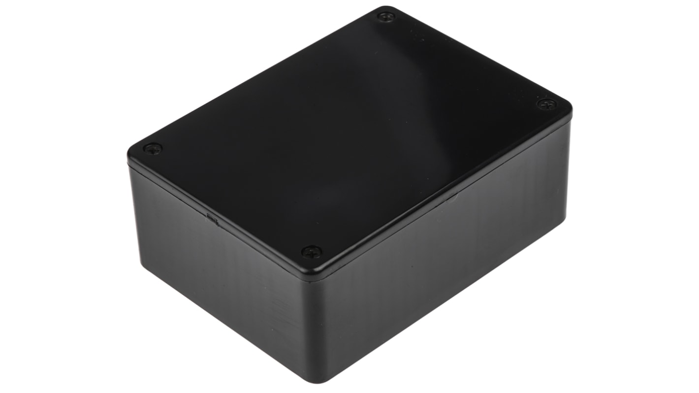 Boîtier Hammond 1591 en ABS ignifuge, 110 x 82 x 40mm, Noir IP54