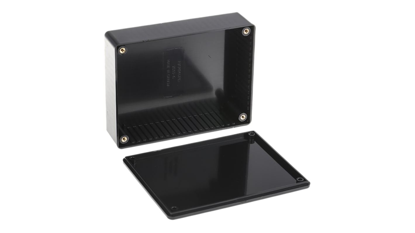 Caja Hammond de ABS pirroretardante Negro, 121 x 94 x 34mm, IP54