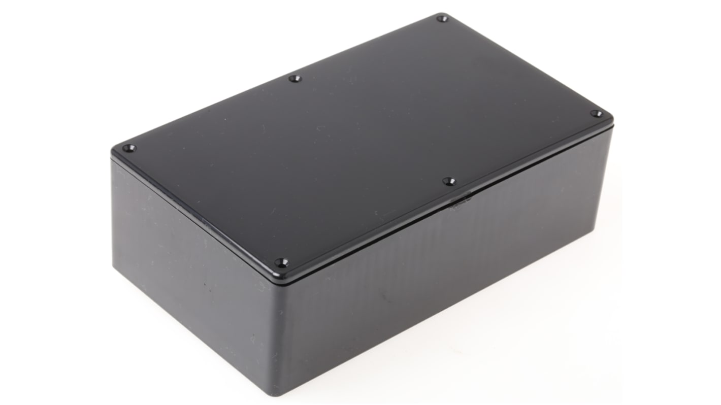 Caja Hammond de ABS pirroretardante Negro, 191 x 110 x 61mm, IP54