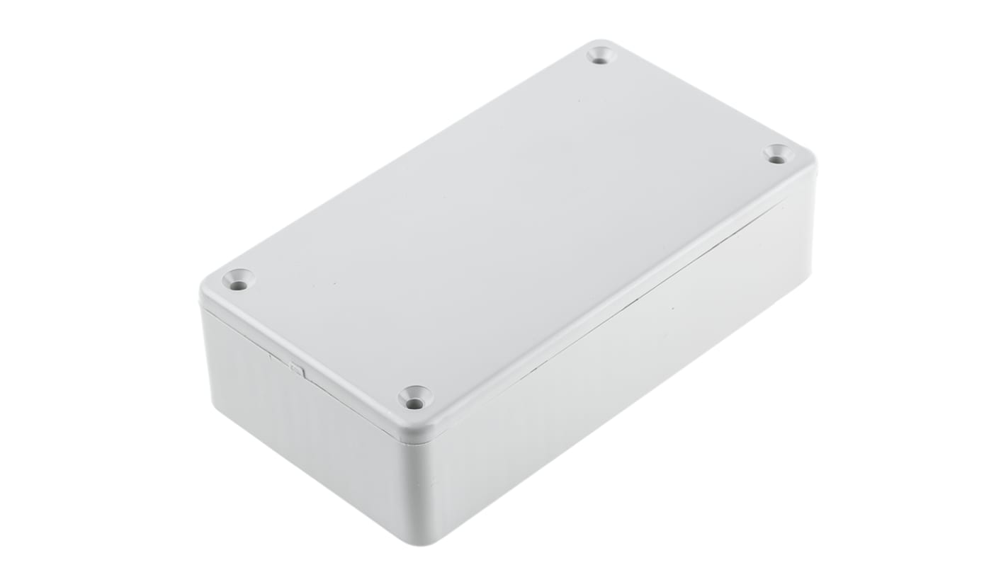 Hammond 1591 Series Grey Flame Retardant ABS Enclosure, IP54, Grey Lid, 112 x 62 x 31mm