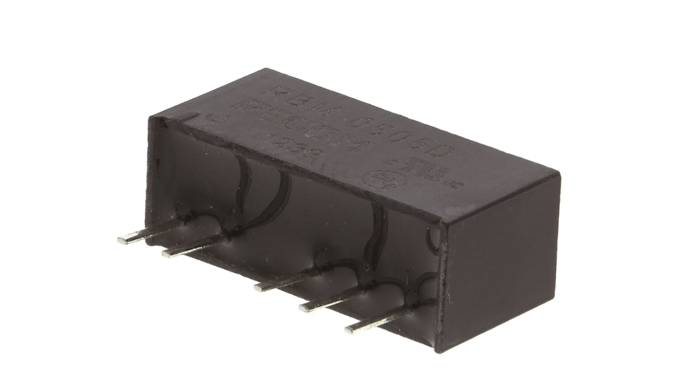 Convertitore c.c.-c.c. 1W, Vin 4,5 → 5,5 V c.c., Vout ±5V cc, 3kV cc