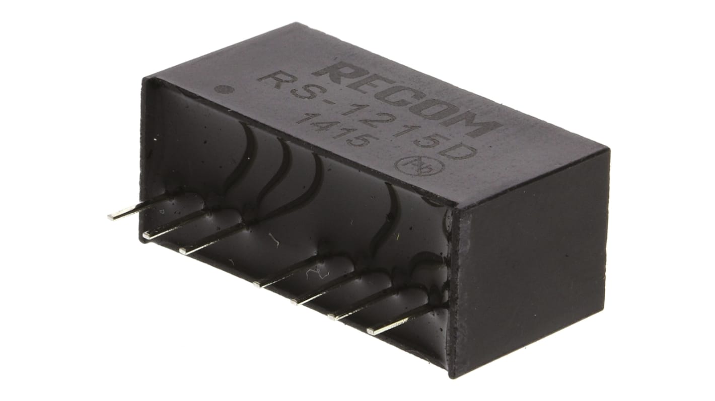 Convertisseur DC-DC Recom, RS, Montage traversant, 2W, 2 sorties, ±15V c.c., ±67mA