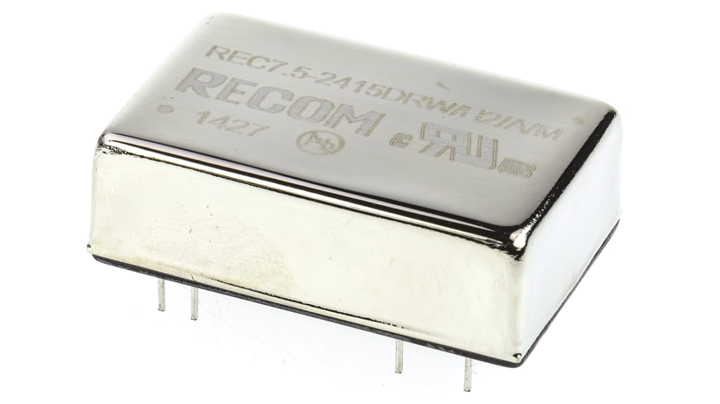 Convertidor dc-dc 7.5W, Salida ±15V dc, ±250mA