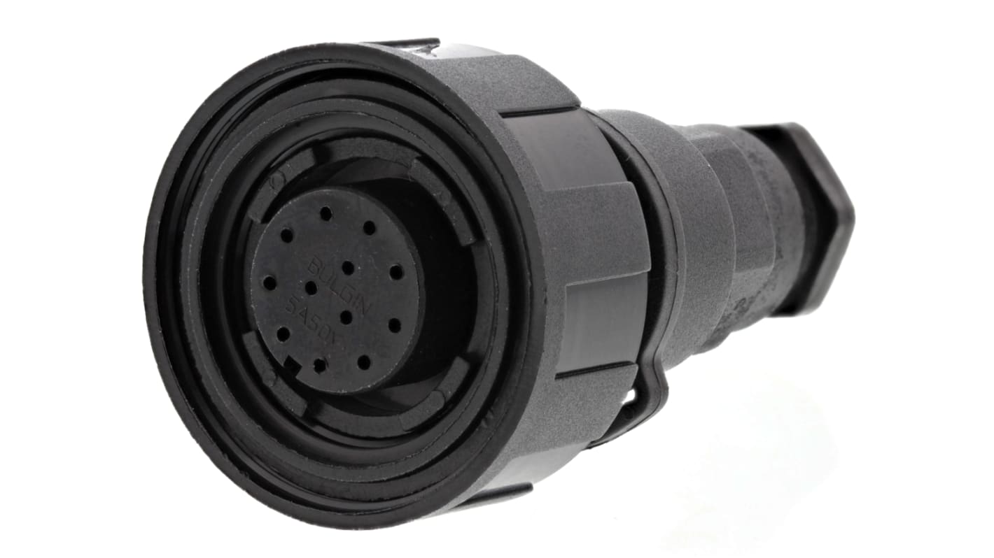 Bulgin Circular Connector, 12 Contacts, Cable Mount, Socket, Female, IP68, Standard Buccaneer Series