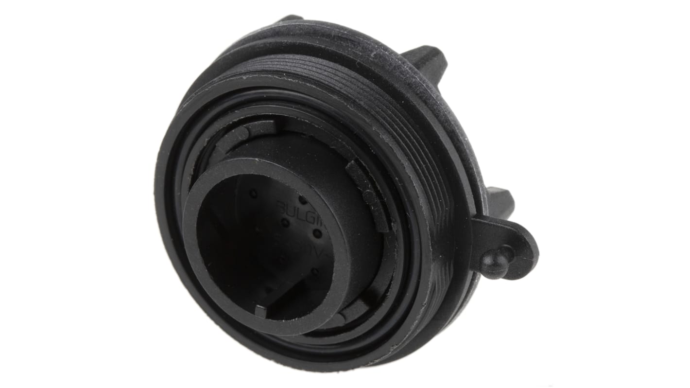 Bulgin Circular Connector, 12 Contacts, Panel Mount, Plug, Male, IP68, Standard Buccaneer Series