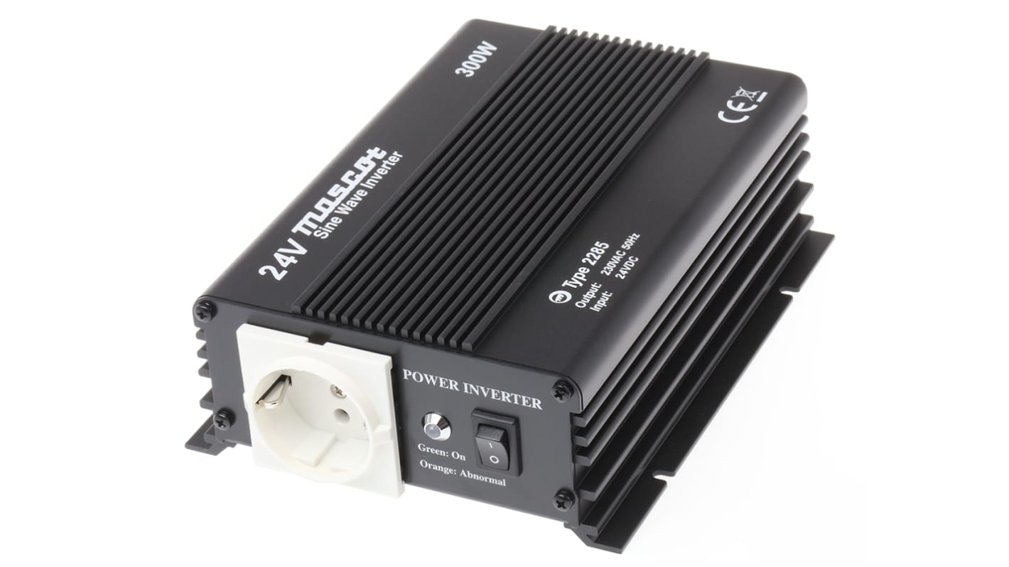 Powerinverter, 300W, Indgang: 20 → 30V dc, Udgang: 230V ac