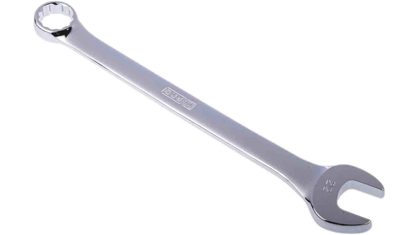 Klucz płasko-oczkowy 22 mm Klucz płasko-oczkowy RS PRO długość 295 mm Stal chromowo-wanadowa