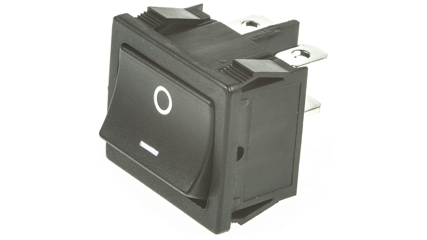 TE Connectivity DPST, On-Off Rocker Switch Panel Mount