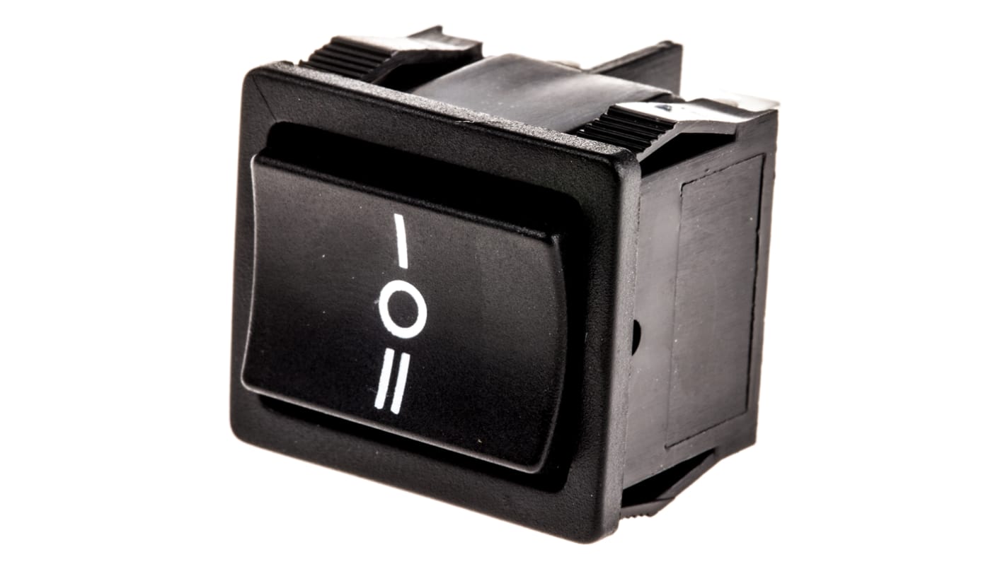 TE Connectivity DPDT, On-Off-On Rocker Switch Panel Mount