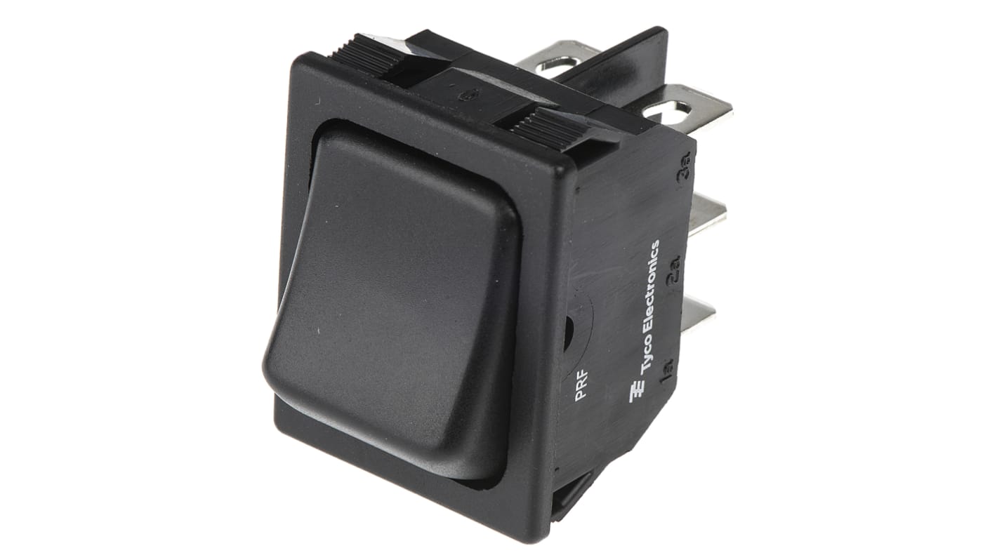 TE Connectivity DPDT, On-Off-On Rocker Switch Panel Mount