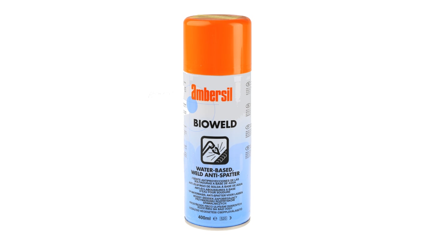 Antiproyecciones de soldadura Ambersil BIOWELD de 400ml, sin silicona