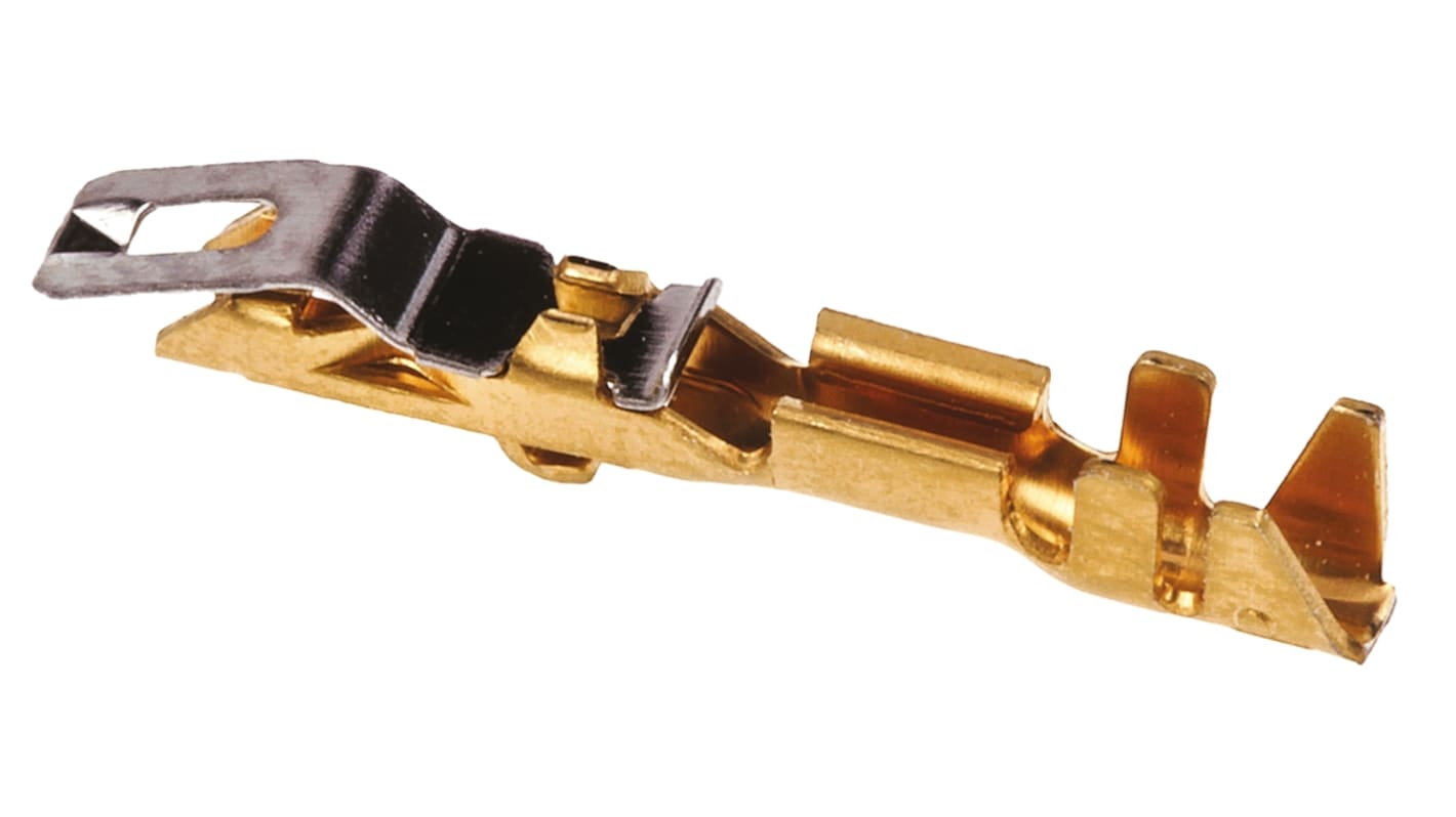 TE Connectivity AMPMODU Crimp-Anschlussklemme für AMPMODU-Verriegelungsclipgehäuse, Buchse, 0.05mm² / 0.09mm², Gold