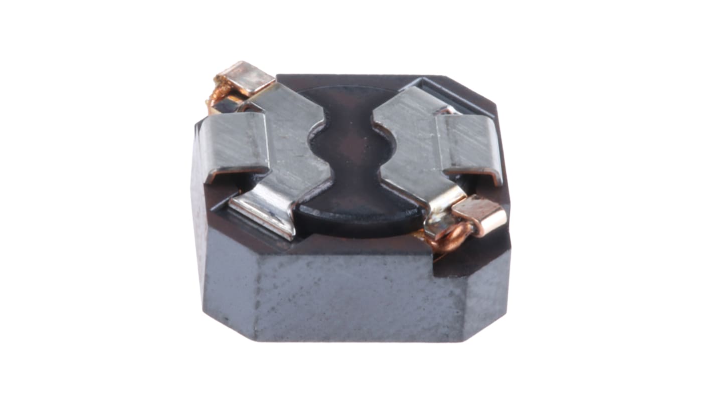 Inductance bobinée CMS 10 μH, 3.4A max , dimensions 10.4 x 10.4 x 4.8mm, Blindé, série B82462-G4