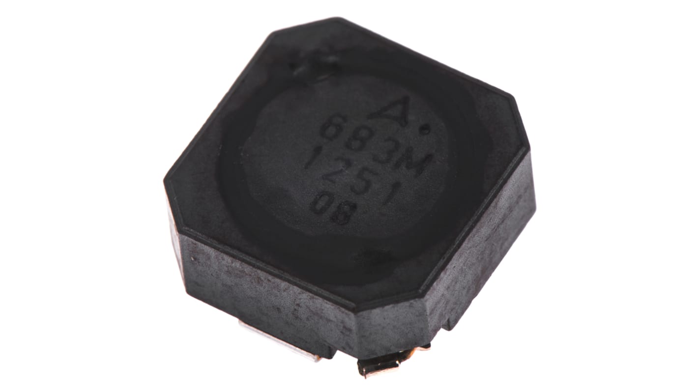 AEC-Q200 Inductor de montaje en superficie bobinado EPCOS, 68 μH, ±20%, núcleo de Ferrita, apantallado, SRF:8MHZ, 1.3A