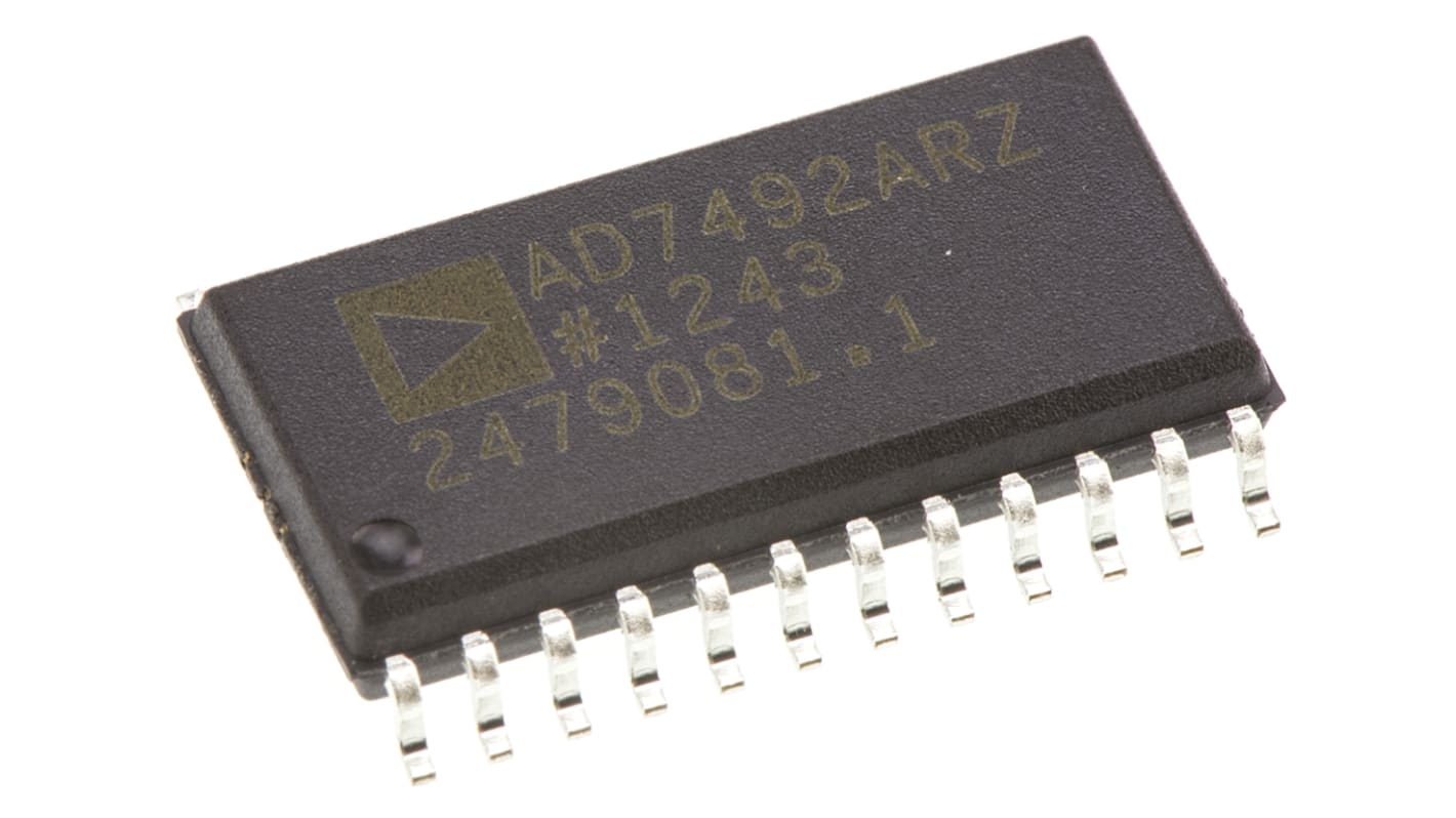 ADC AD7492ARZ, 12 bit-, 1000ksps, SOIC W, 24 Pin