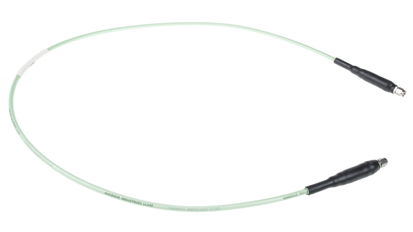 TE Connectivity Male SMA to Male SMA Coaxial Cable, 1m, Terminated