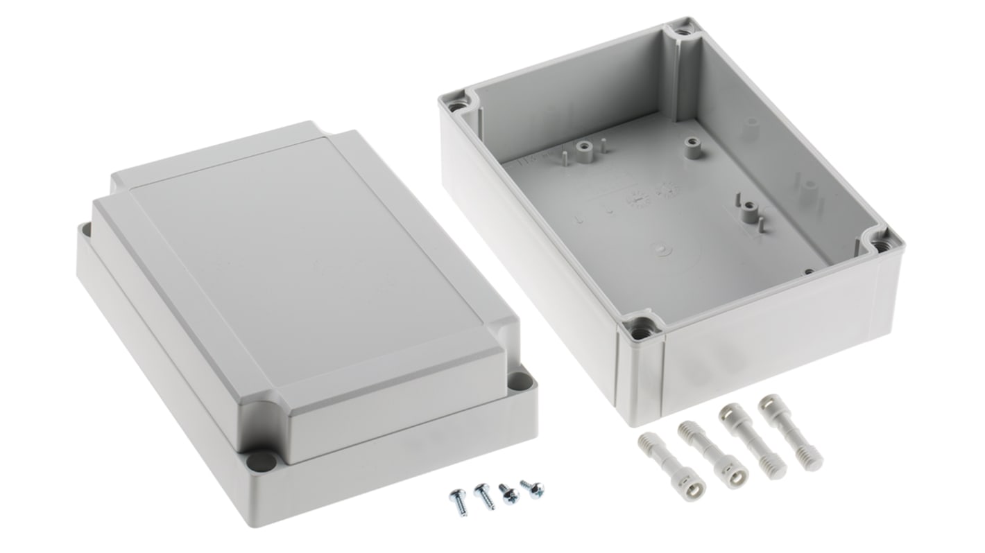 Fibox Grey ABS Enclosure, IP66, IP67, 180 x 130 x 100mm