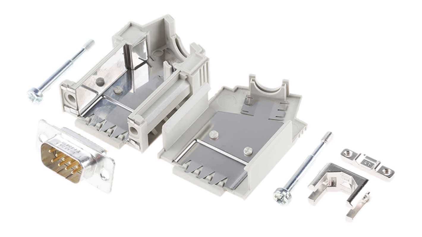 Conector D-sub ERNI, Serie KSG 200, Recta, Terminación Soldador