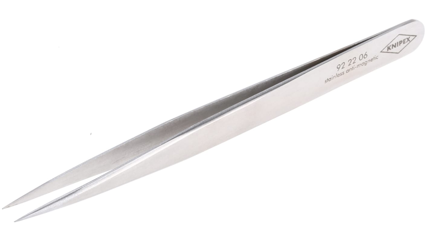 Knipex Edelstahl Pinzette, 120 mm Gerade, Spitze Glatt Antimagnetisch 1-teilig