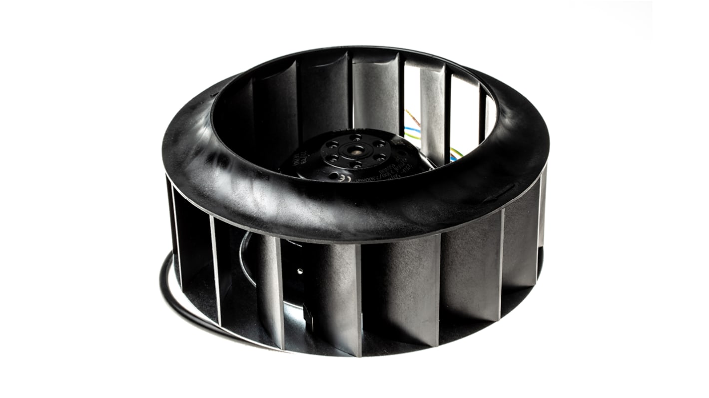 ebm-papst R2E180 Series Centrifugal Fan, 230 V ac, 570m³/h, AC Operation, 180 (Dia.) x 78mm