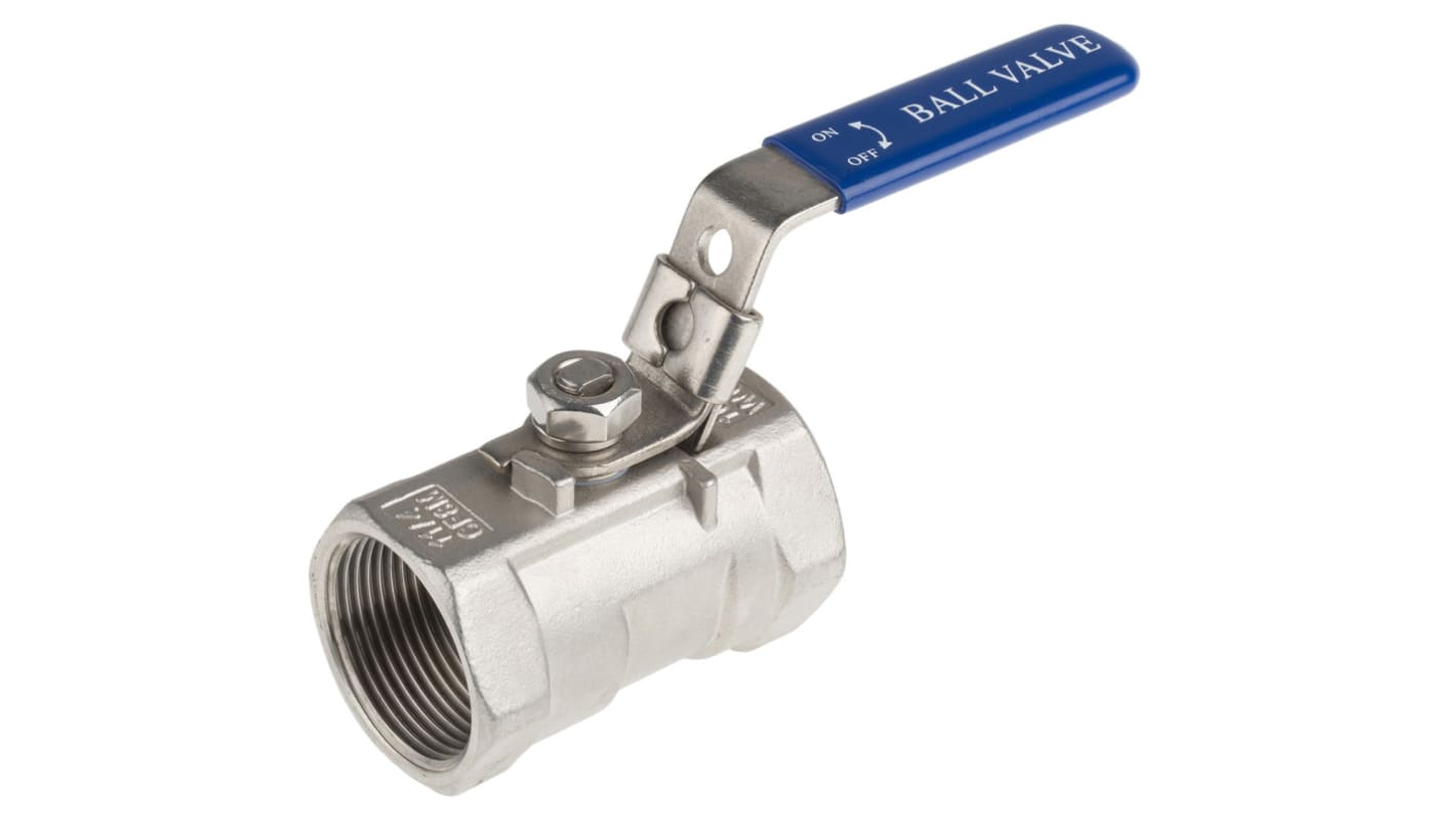 Valvola a sfera in Acciaio inox RS PRO, 1 1/4poll