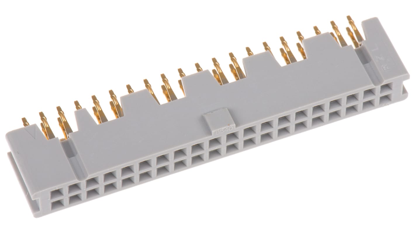 Connecteur femelle pour CI, 40 contacts, 2 rangées, 2.54mm, Traversant, Droit