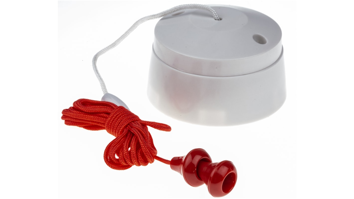 6A red pull cord switch momentary action