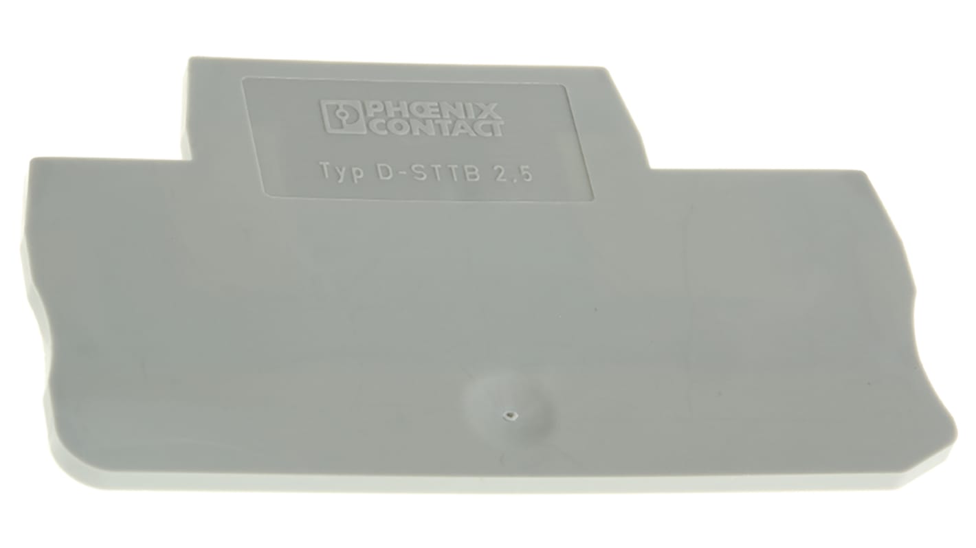 Tapa Phoenix Contact serie D-STTB 2.5, para usar con Bloques terminal de carril DIN