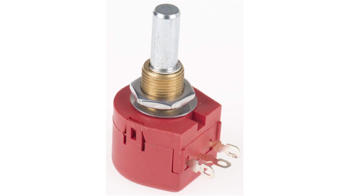 TE Connectivity TW, Tafelmontage  Dreh Potentiometer 10Ω ±10% / 1W , Schaft-Ø 6,35 mm