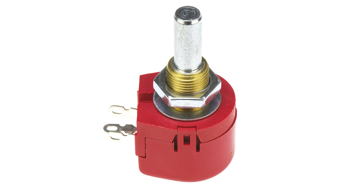 TE Connectivity 250Ω Rotary Potentiometer 1Gang Panel Mount, TW1251KA RS