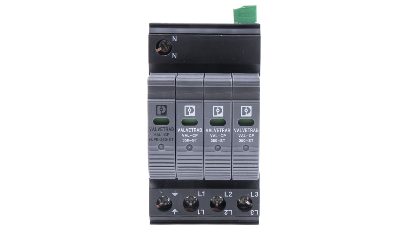 Industrial Surge Protector, 120kA, 250 V ac, DIN Rail Mount