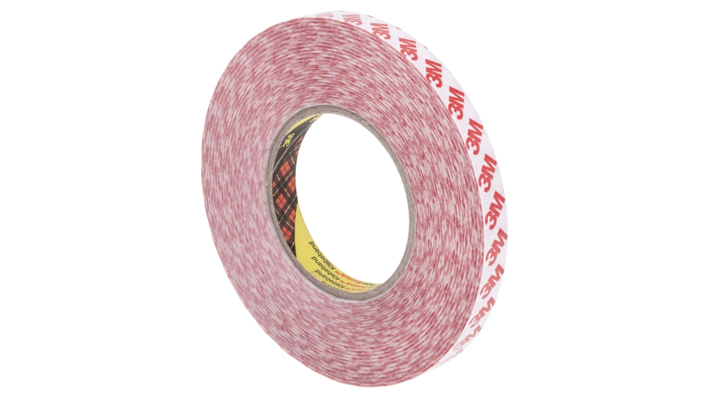 3M™ 9088 Transparent Double Sided Plastic Tape, 15mm x 50m, 0.21mm