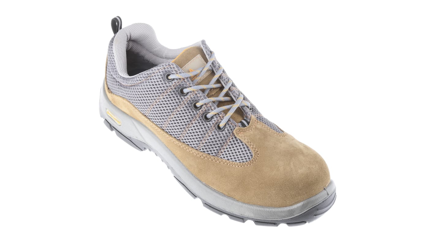 Light Walkers Herren Sicherheitsschuhe mit Verbundmaterial-Schutzkappe S3 Beige/Grau, Größe EU 43 / UK 9