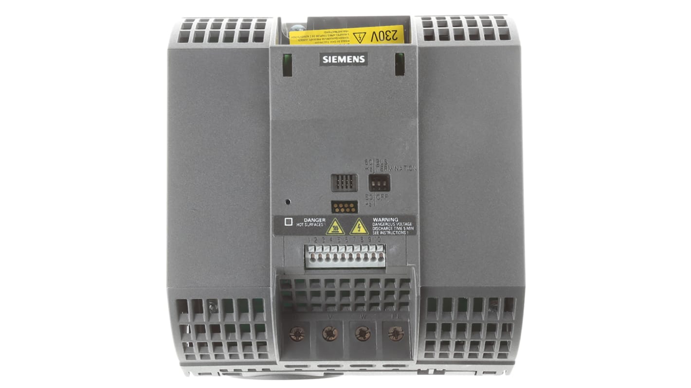 Siemens Inverter Drive, 2.2 kW, 1 Phase, 230 V ac, 27.2 A, SINAMICS G110 Series