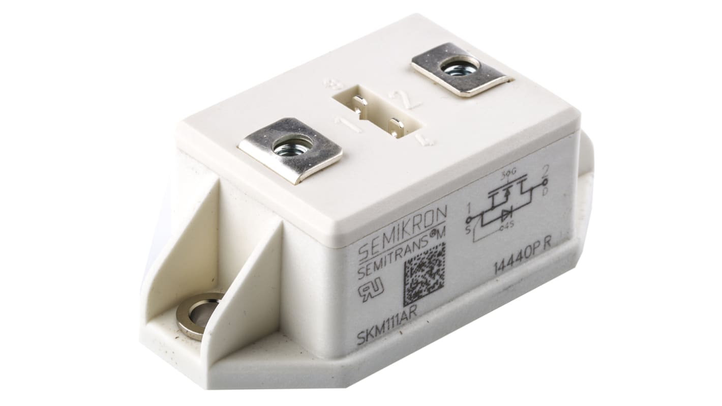 Semikron SKM111AR N-Kanal, Tafelmontage MOSFET 100 V / 200 A, 4-Pin SEMITRANSM1