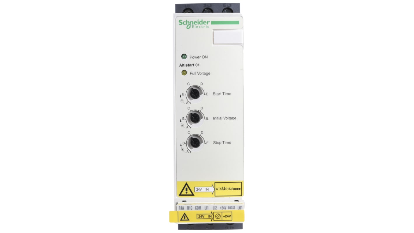 Avviatore soft-start Schneider Electric, 3 fasi, 11 kW, 480 V c.a., IP20