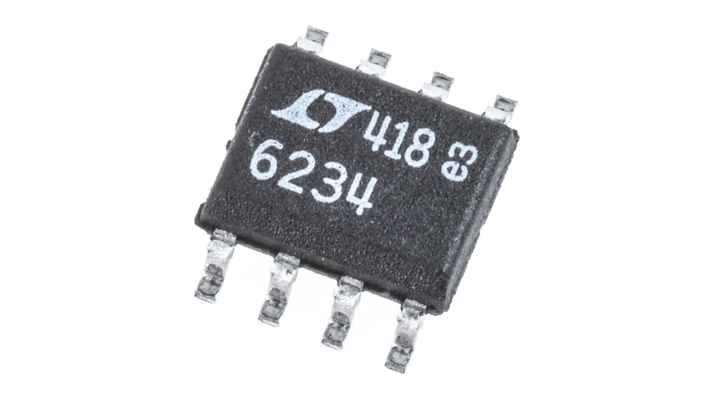 LT6234CS8#PBF Analog Devices, Op Amp, RRO, 55MHz, 5 → 12 V, 8-Pin SOIC