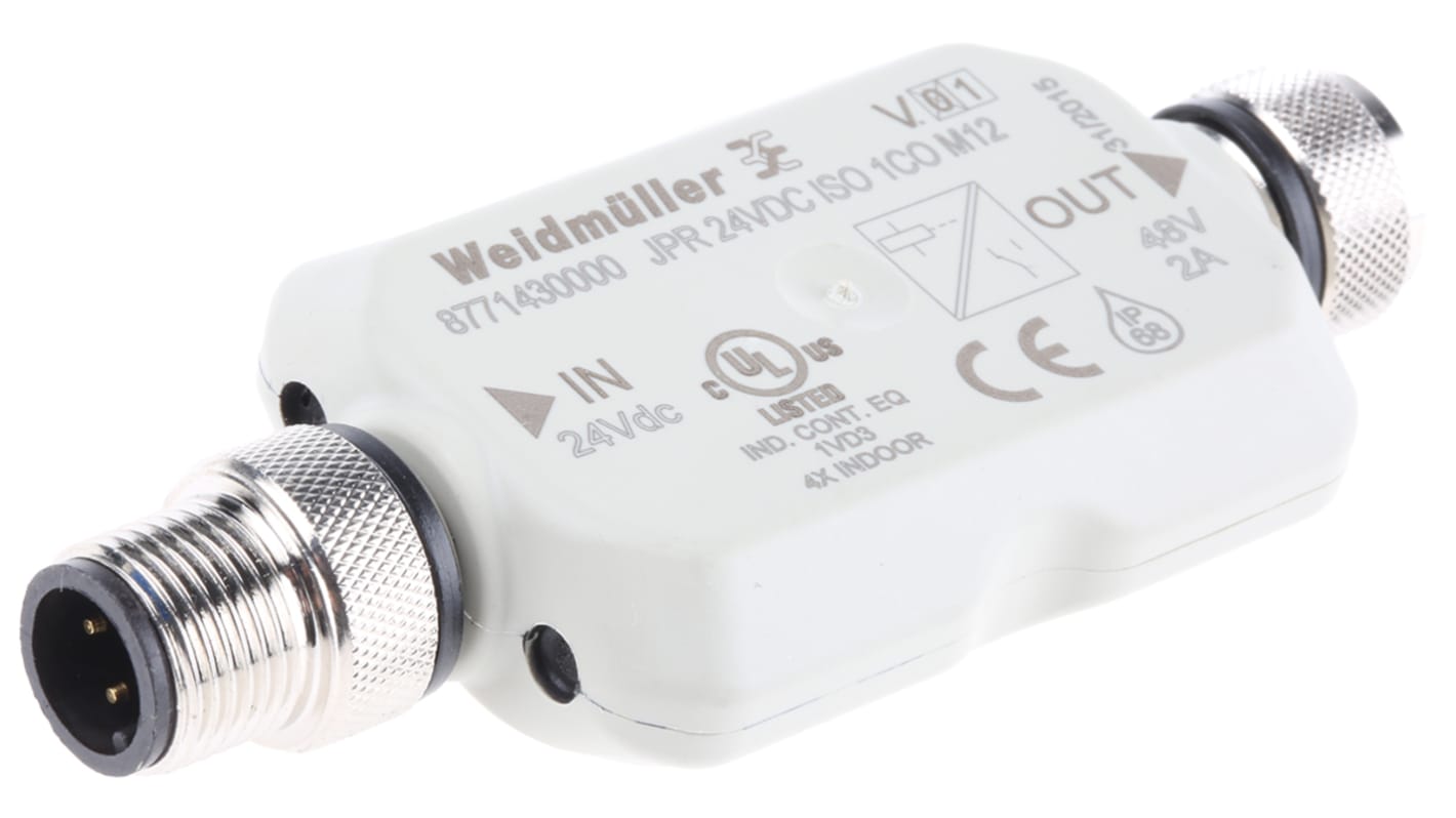 Acondicionador de señal Weidmuller ACT20X, alim. 24V dc, in. 10 → 2000 mA, 12 → 24V, out. 10 →